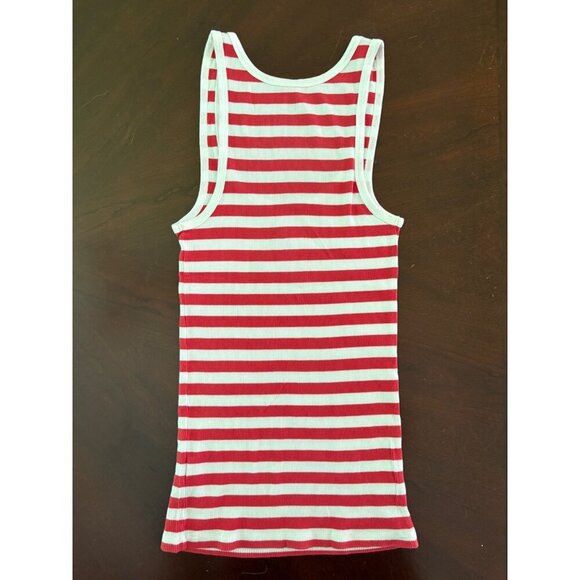 J. Crew Striped Favorite Tank Nautical Sailboat Coastal Summer Size Medium - Picture 3 of 8
